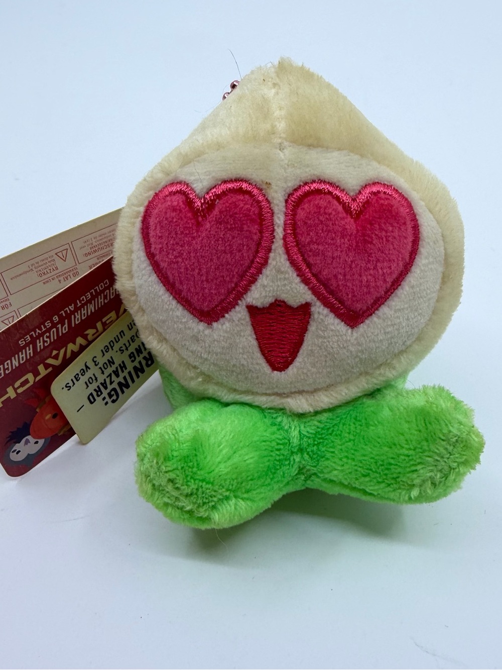 Overwatch Pachimari Plush Keychain Heart Eyes Blizzard NWT